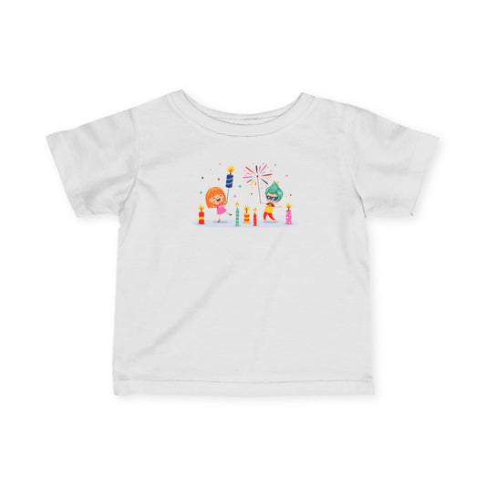 Infant Fine Jersey Tee - Super kiddo lighting fireworks - [[{"value":"Wonderwear Kid"}]]