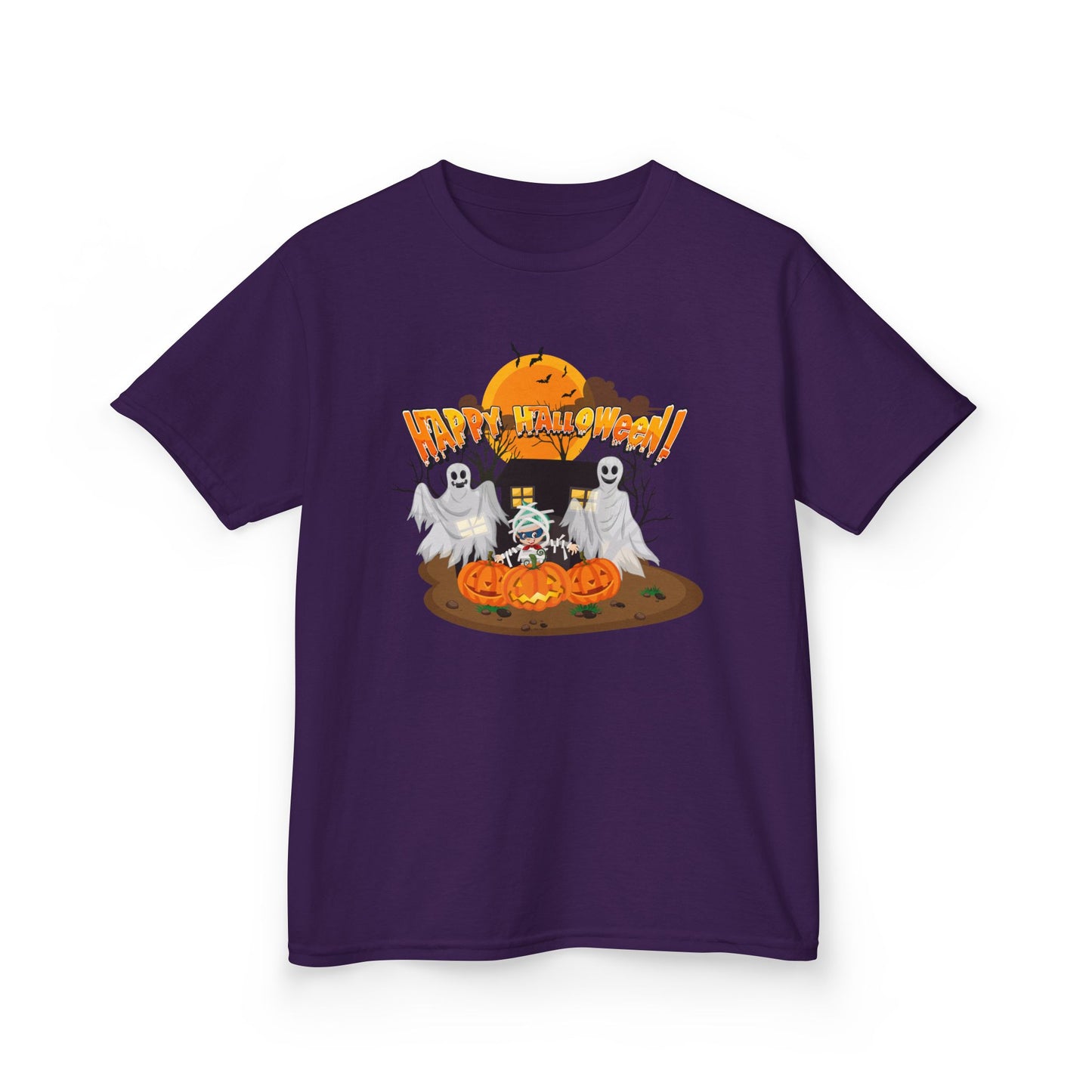 Kids Heavy Cotton™ Tee - Super kiddo with ghost - [[{"value":"Wonderwear Kid"}]]