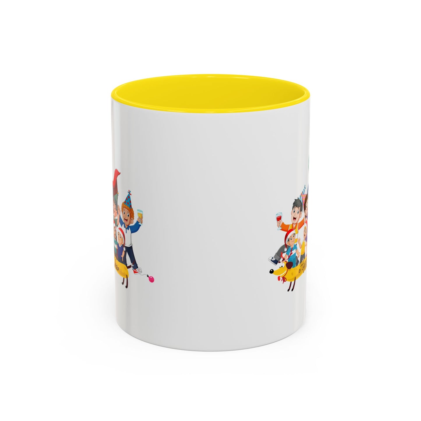 Accent Coffee Mug - Happy new year with friends