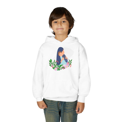 Youth Heavy Blend Hooded Sweatshirt - Mothers love Printify