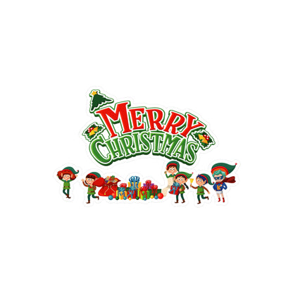 Christmas Kiss-Cut Vinyl Decals – Merry christmas from super friends - [[{"value":"Wonderwear Kid"}]]