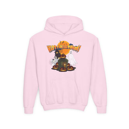 Youth Heavy Blend Hooded Sweatshirt - Happy holloween - cemetery - [[{"value":"Wonderwear Kid"}]]
