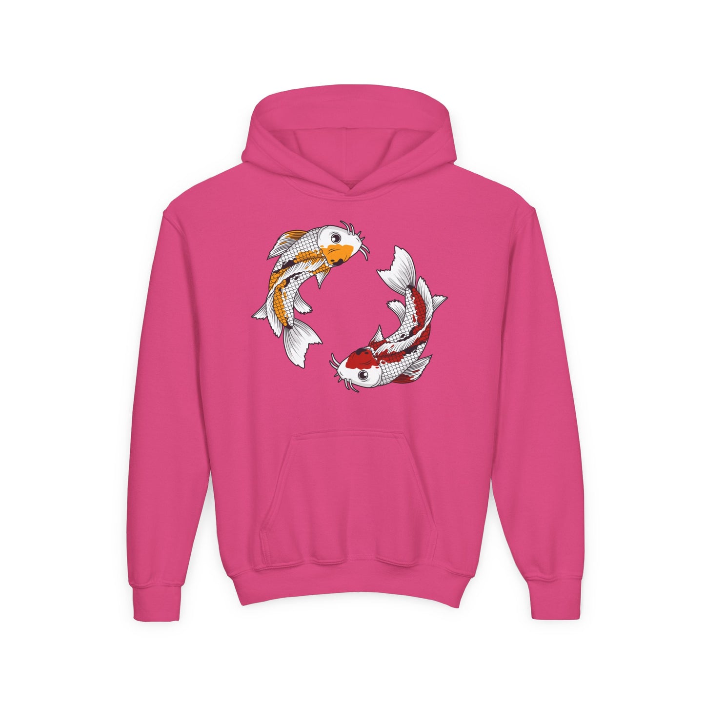 Youth Heavy Blend Hooded Sweatshirt - Koi fish