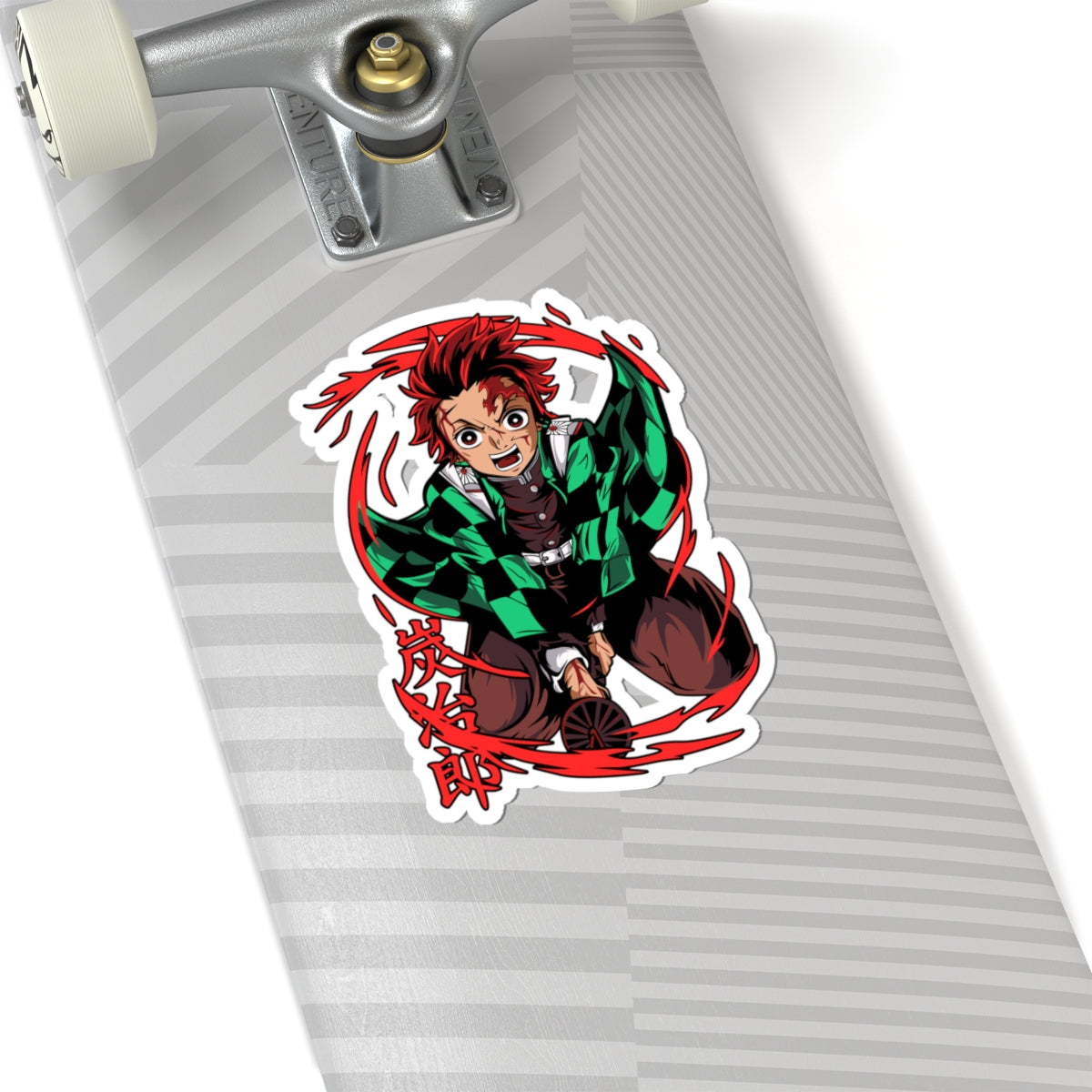 Kiss-Cut Stickers - Tanjiro sun breathing technique