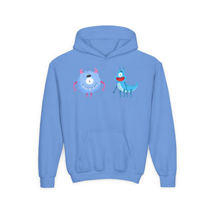 Youth Heavy Blend Hooded Sweatshirt -  One eyed monster Printify