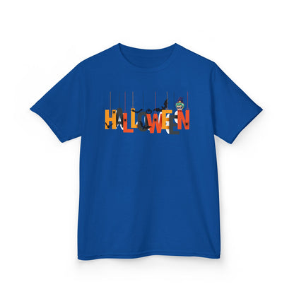Kids Heavy Cotton™ Tee - Holloween hanging letters Printify