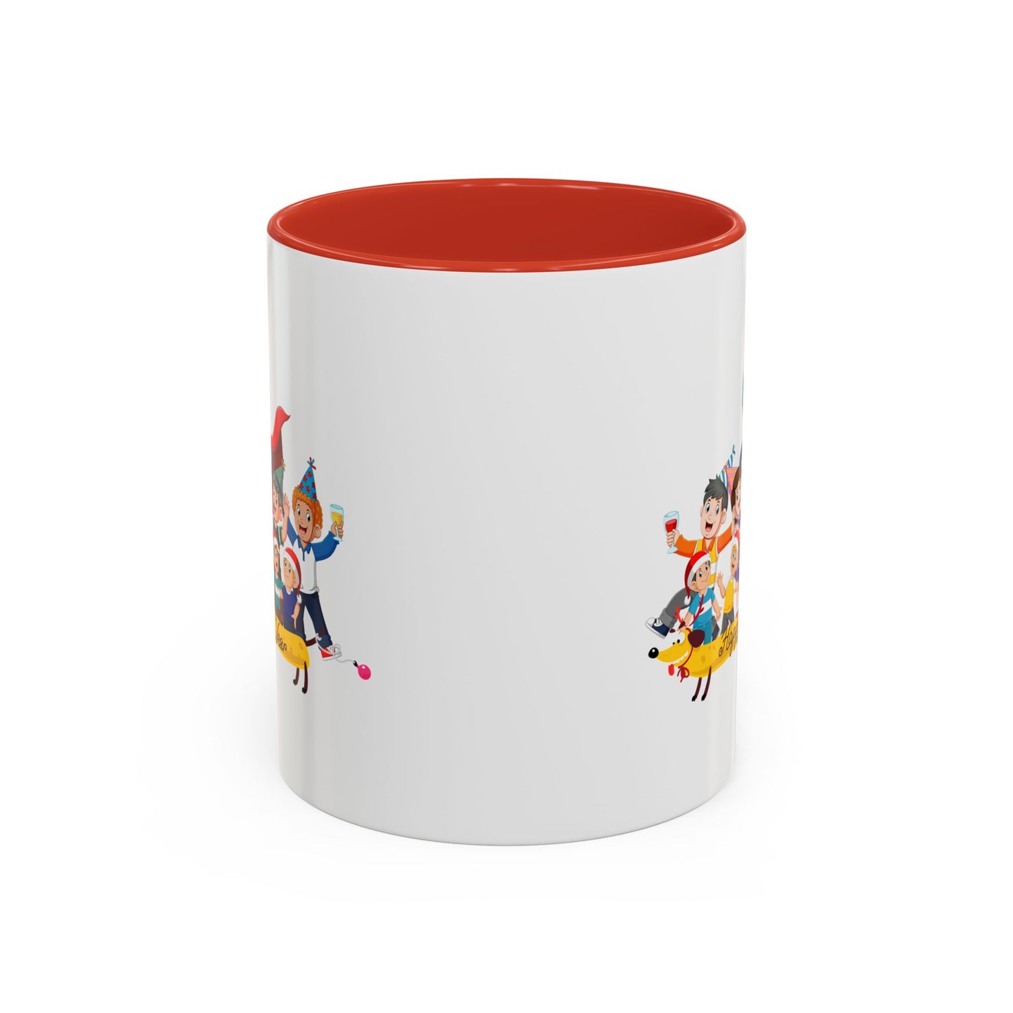 Accent Coffee Mug - Happy new year with friends