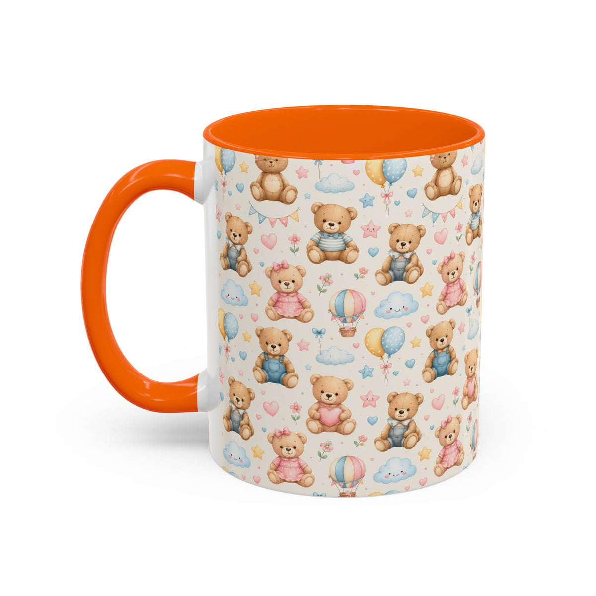Accent Coffee Mug  (11/15 oz) - Pastel Teddy Bear Nursery