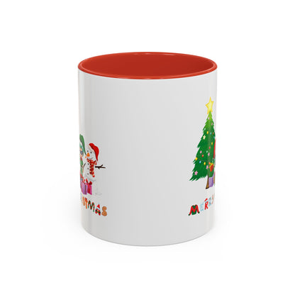 Accent Coffee Mug - Super kiddo preparing gifts - [[{"value":"Wonderwear Kid"}]]