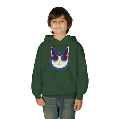 Kids Cool Cat Hoodie Printify