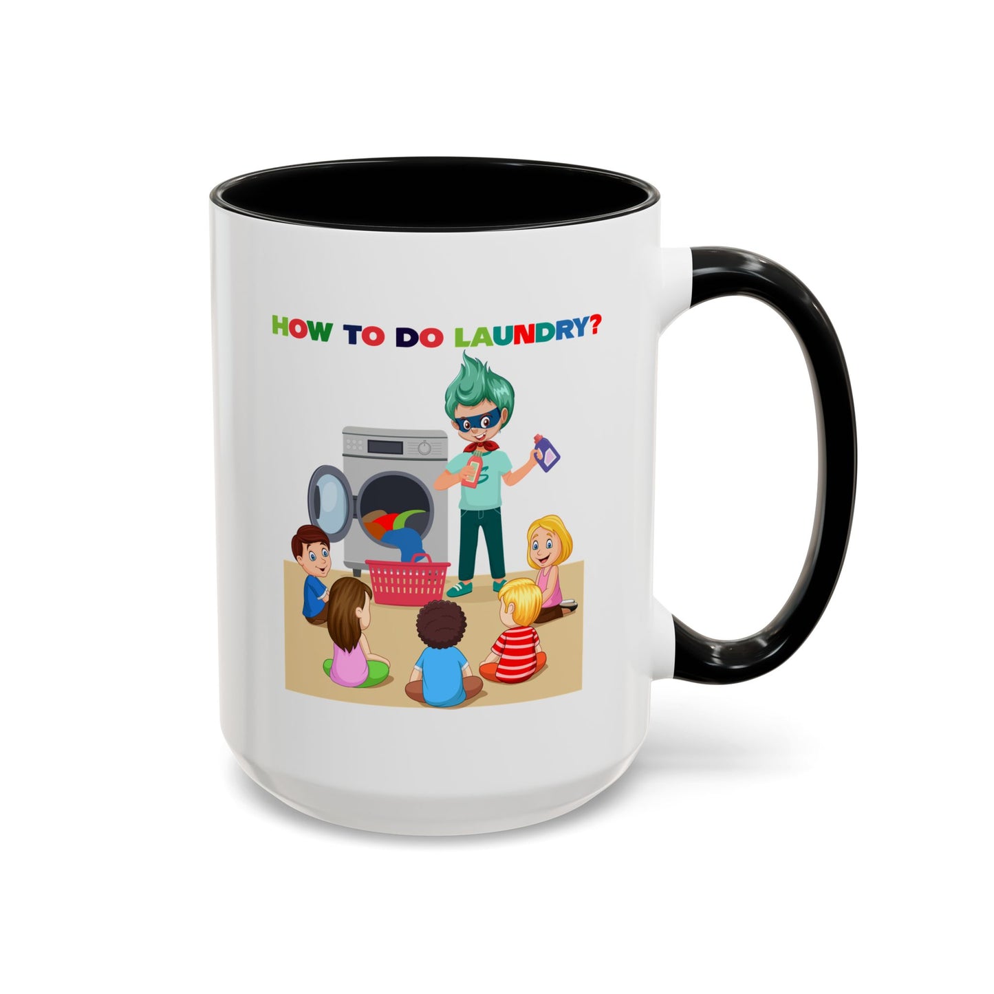 Accent Coffee Mug - super kiddo teaching laundry