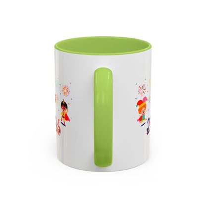 Accent Coffee Mug - Super kiddo and other hero - [[{"value":"Wonderwear Kid"}]]