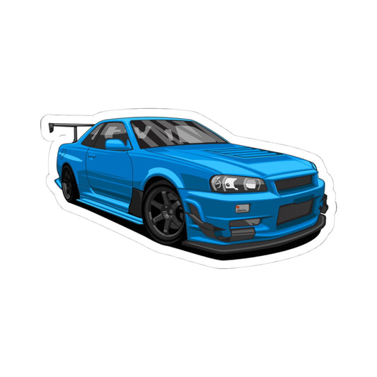 Kiss-Cut Stickers - Japanese Sports Car Printify