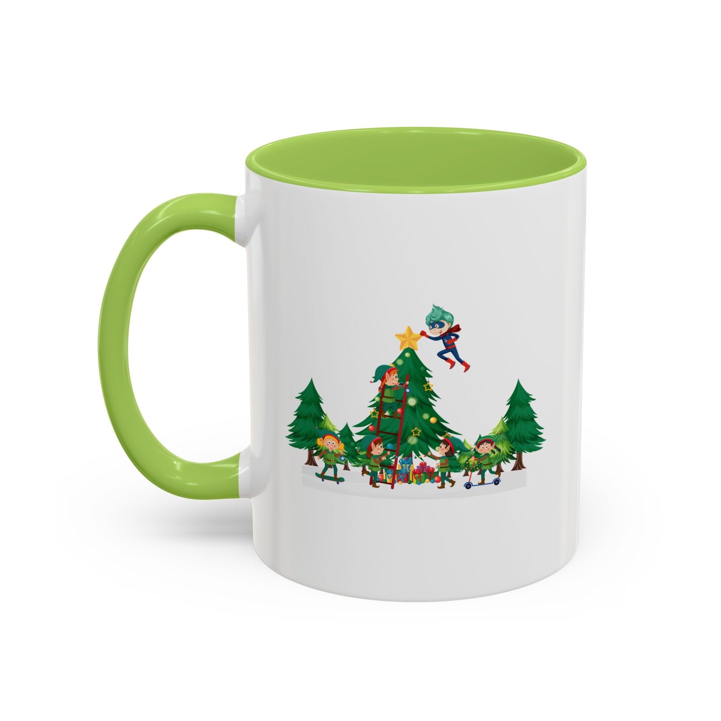 Accent Coffee Mug - Super kiddo putting the stars