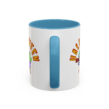 Accent Coffee Mug - Holloween with super kiddo Printify