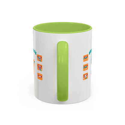 Accent Coffee Mug - Super kiddo how to brush teeth - [[{"value":"Wonderwear Kid"}]]