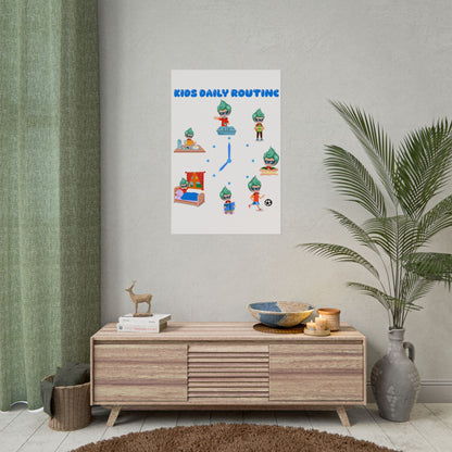 Rolled Posters - Super kiddo daily routine - [[{"value":"Wonderwear Kid"}]]