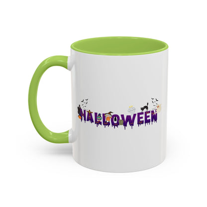 Accent Coffee Mug - Holloween word Printify