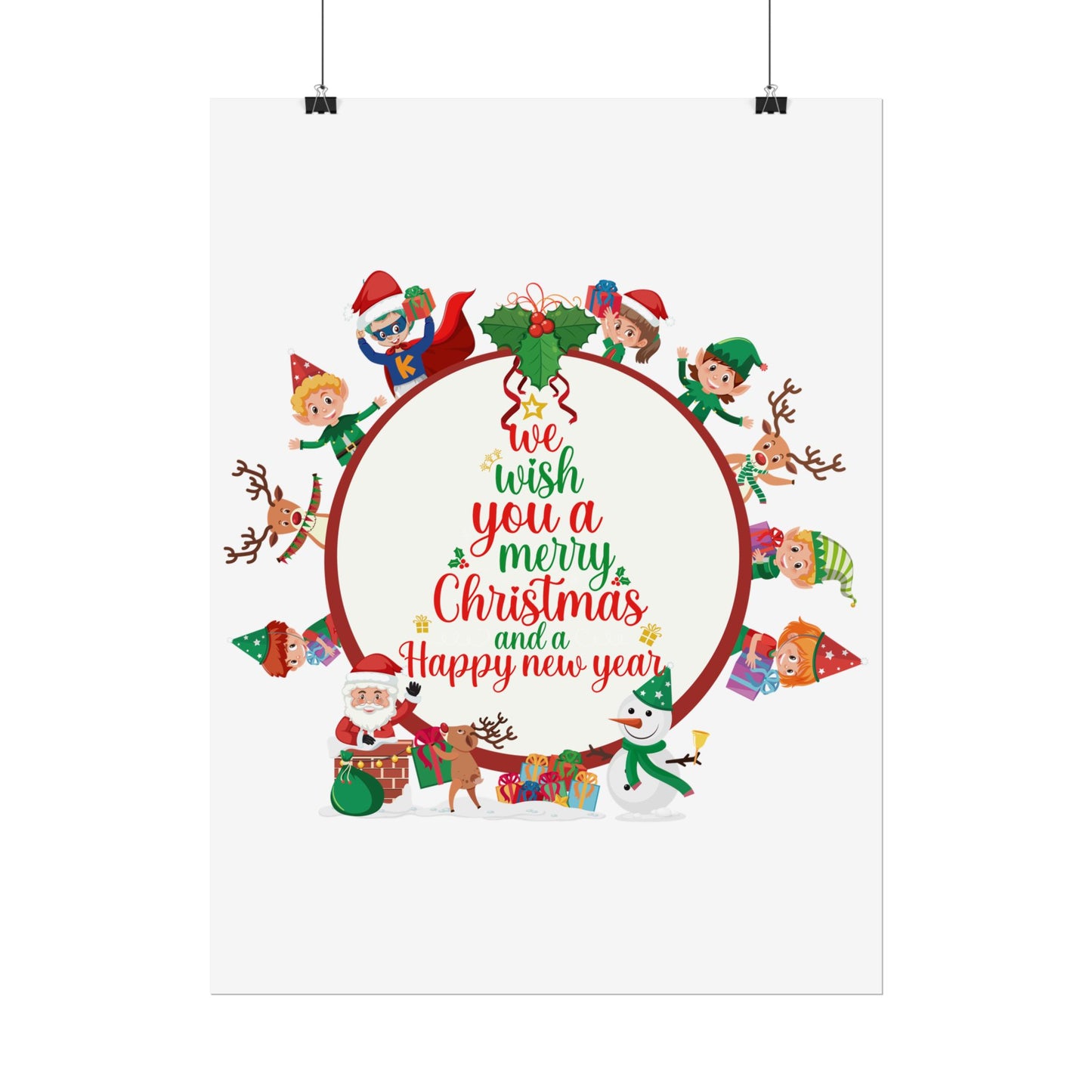Rolled Posters - We wish you a merry christmas - [[{"value":"Wonderwear Kid"}]]