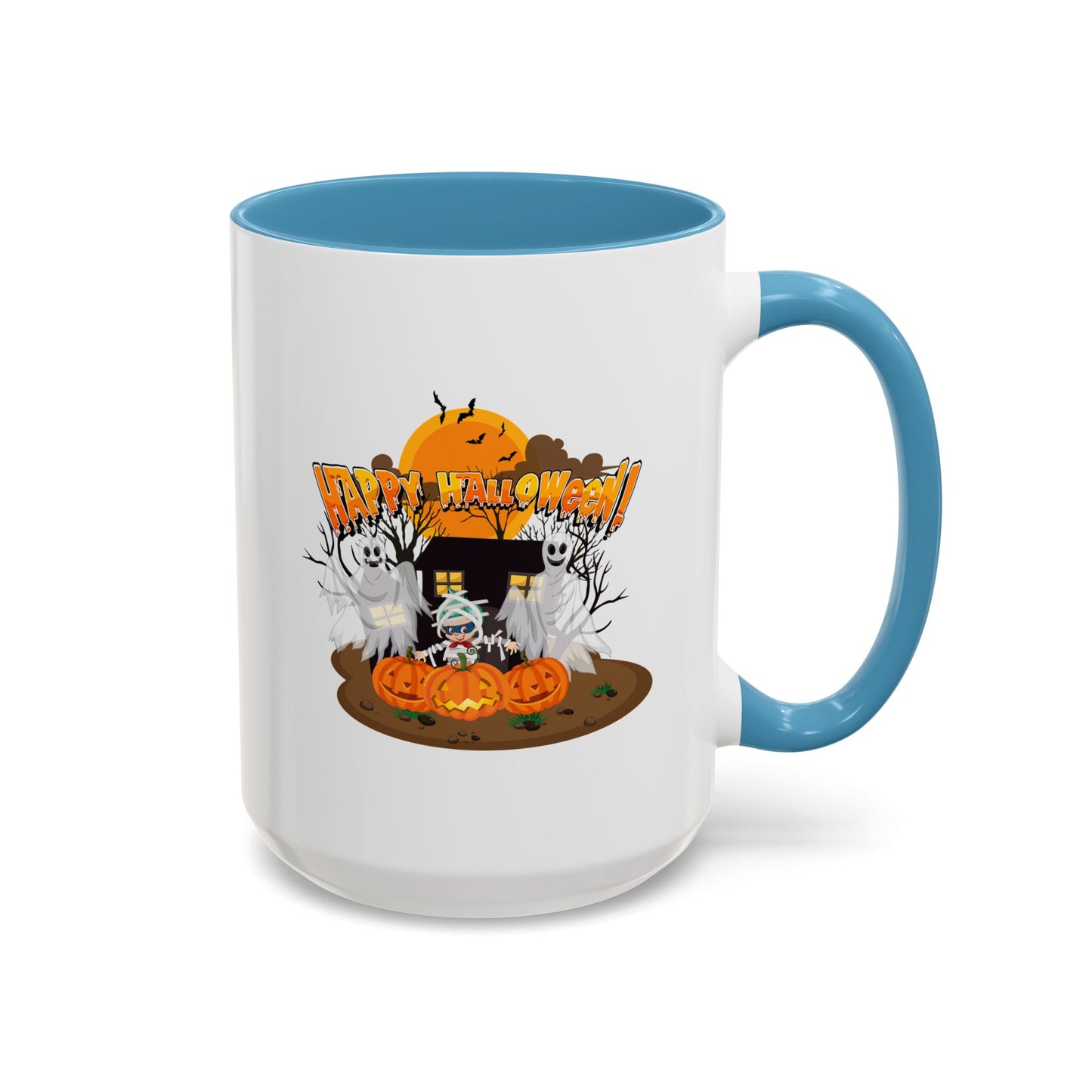 Accent Coffee Mug - Super kiddo with ghost