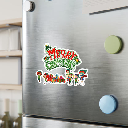 Christmas Kiss-Cut Vinyl Decals – Merry christmas from super friends - [[{"value":"Wonderwear Kid"}]]