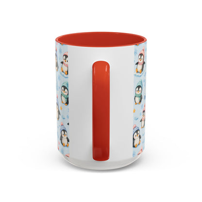 Accent Coffee Mug  (11/15 oz) - Penguin Winter Wonderland