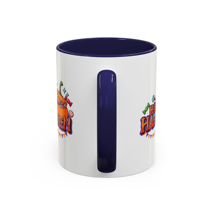 Accent Coffee Mug - Happy halloween banner Printify