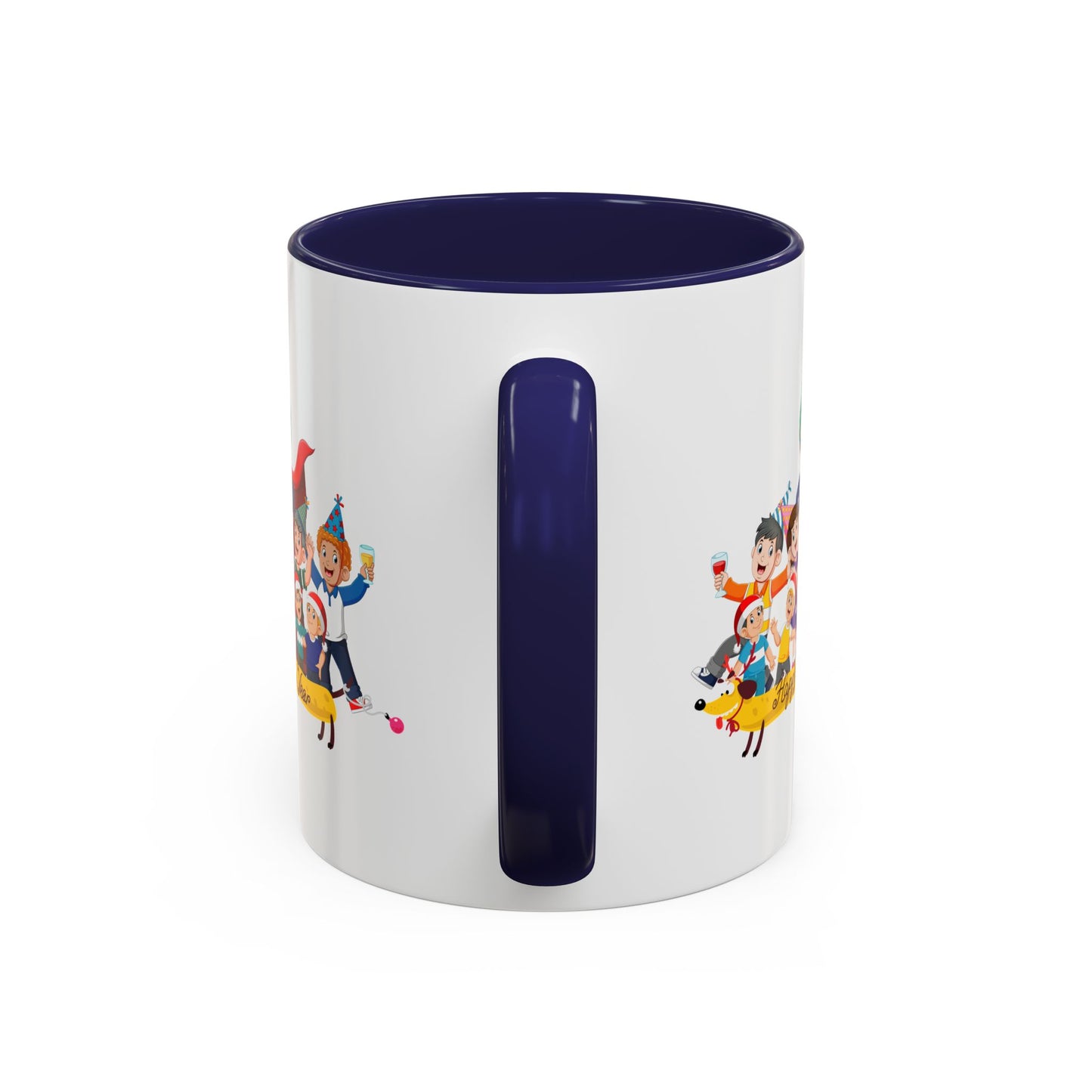 Accent Coffee Mug - Happy new year with friends