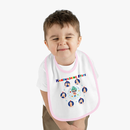 Baby Bib - Super kiddo how to wash hand properly - [[{"value":"Wonderwear Kid"}]]