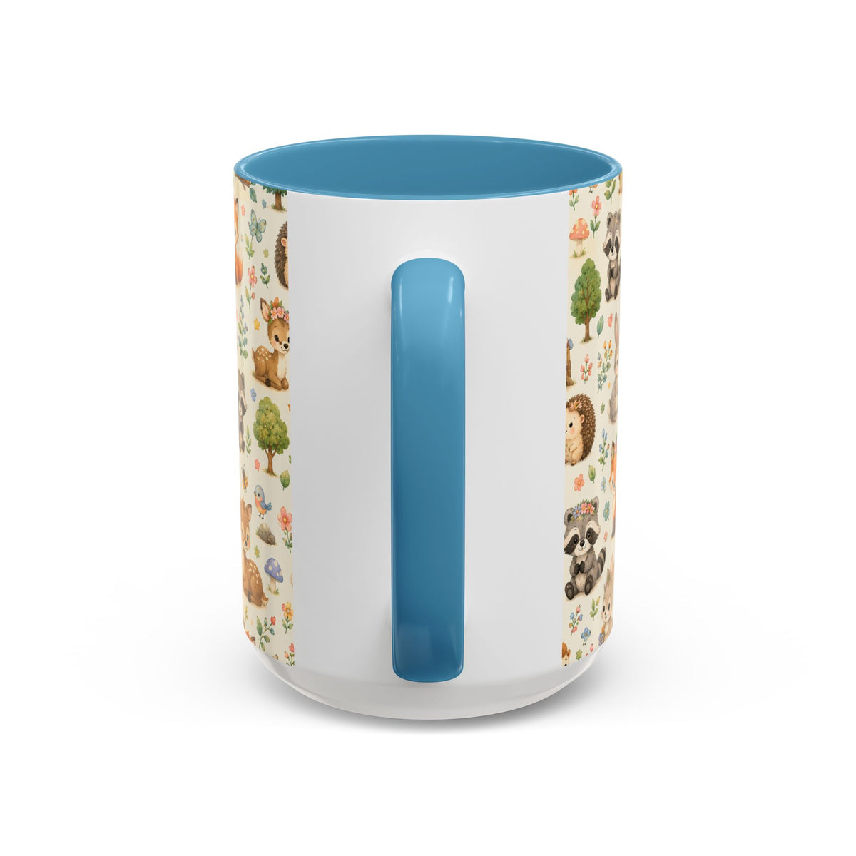 Accent Coffee Mug  (11/15 oz) - Whimsical Woodland Friends