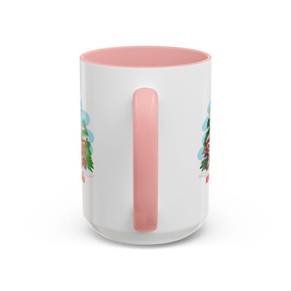 Accent Coffee Mug - Super kiddo with santa claus Merry christmas - [[{"value":"Wonderwear Kid"}]]