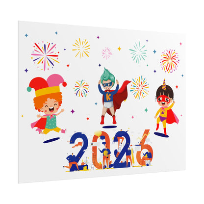 Rolled Posters - Super kiddo and other hero - [[{"value":"Wonderwear Kid"}]]