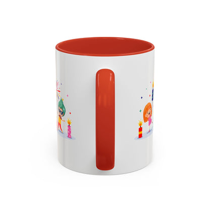 Accent Coffee Mug - Super kiddo lighting fireworks - [[{"value":"Wonderwear Kid"}]]
