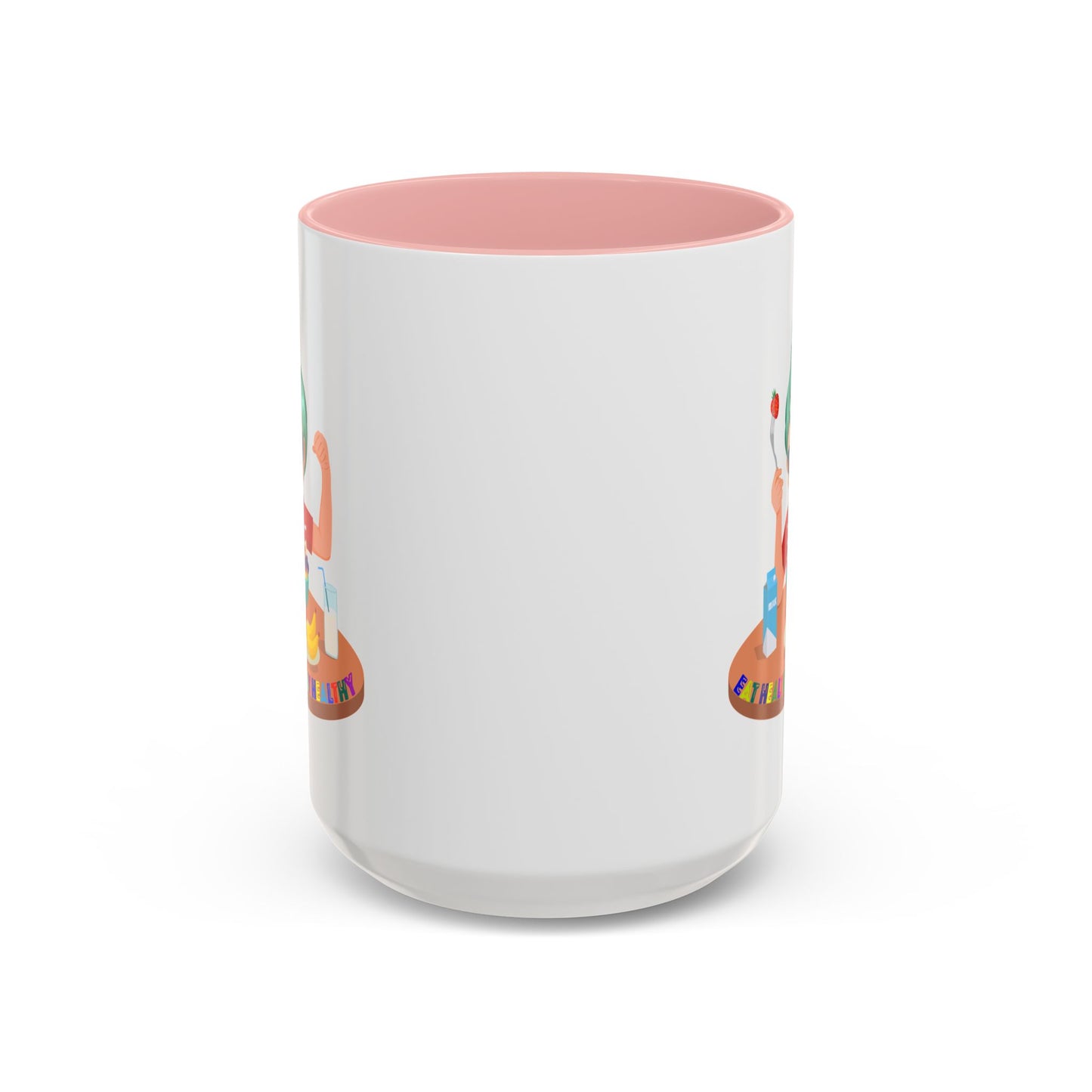 Accent Coffee Mug - super kiddo eating healthy food