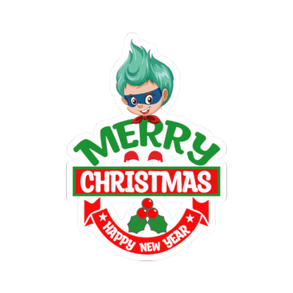 Kiss-Cut Stickers - Merry chridtmas from super kiddo - [[{"value":"Wonderwear Kid"}]]