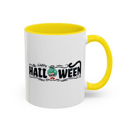 Accent Coffee Mug - Happy halloween by super kiddo Printify