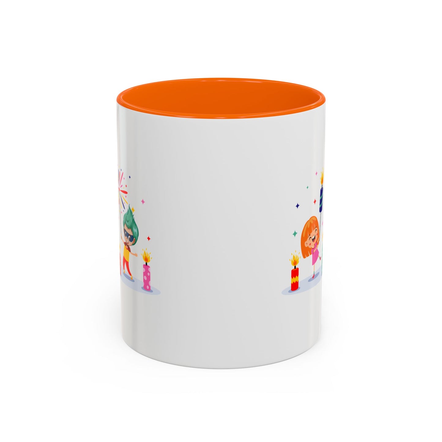 Accent Coffee Mug - Super kiddo lighting fireworks