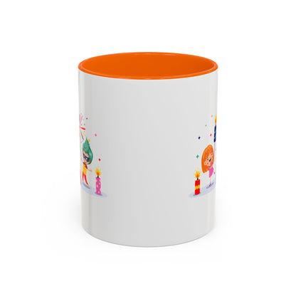 Accent Coffee Mug - Super kiddo lighting fireworks - [[{"value":"Wonderwear Kid"}]]