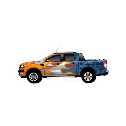 Kiss-Cut Stickers - Pick up car Printify