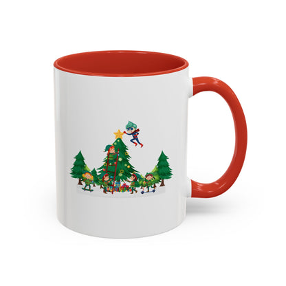 Accent Coffee Mug - Super kiddo putting the stars - [[{"value":"Wonderwear Kid"}]]