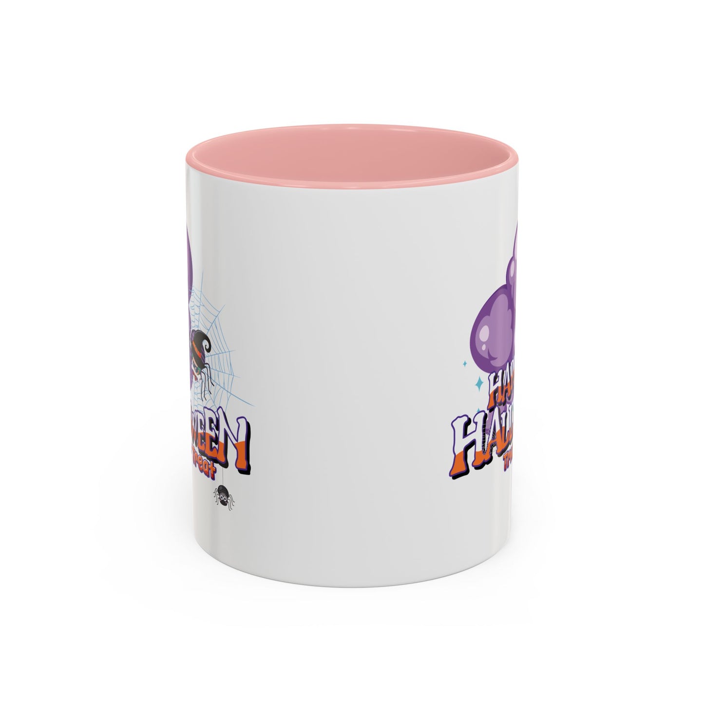 Accent Coffee Mug - Happy holloween - spider kiddo