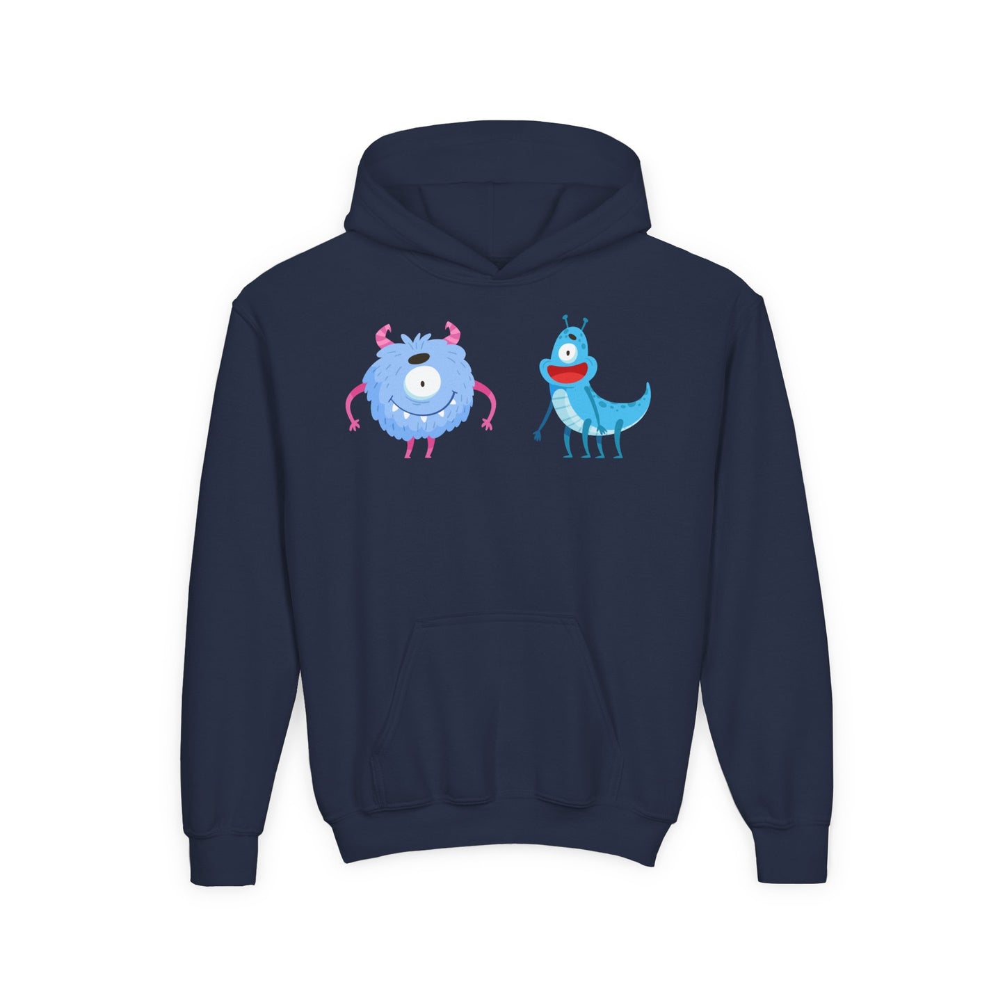 Youth Heavy Blend Hooded Sweatshirt -  One eyed monster