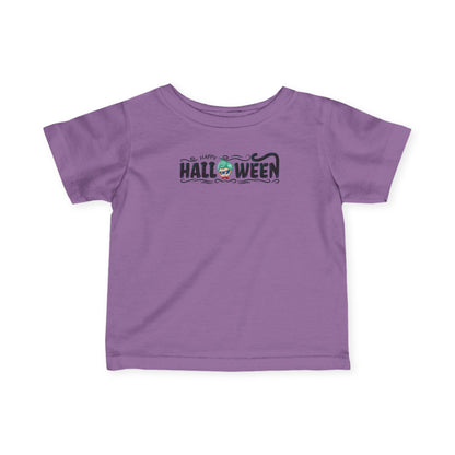 Infant Fine Jersey Tee - Happy halloween by super kiddo Printify