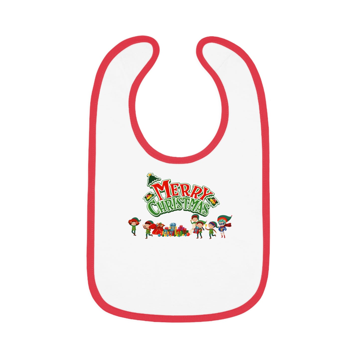 Baby Bib - Merry christmas from super friends