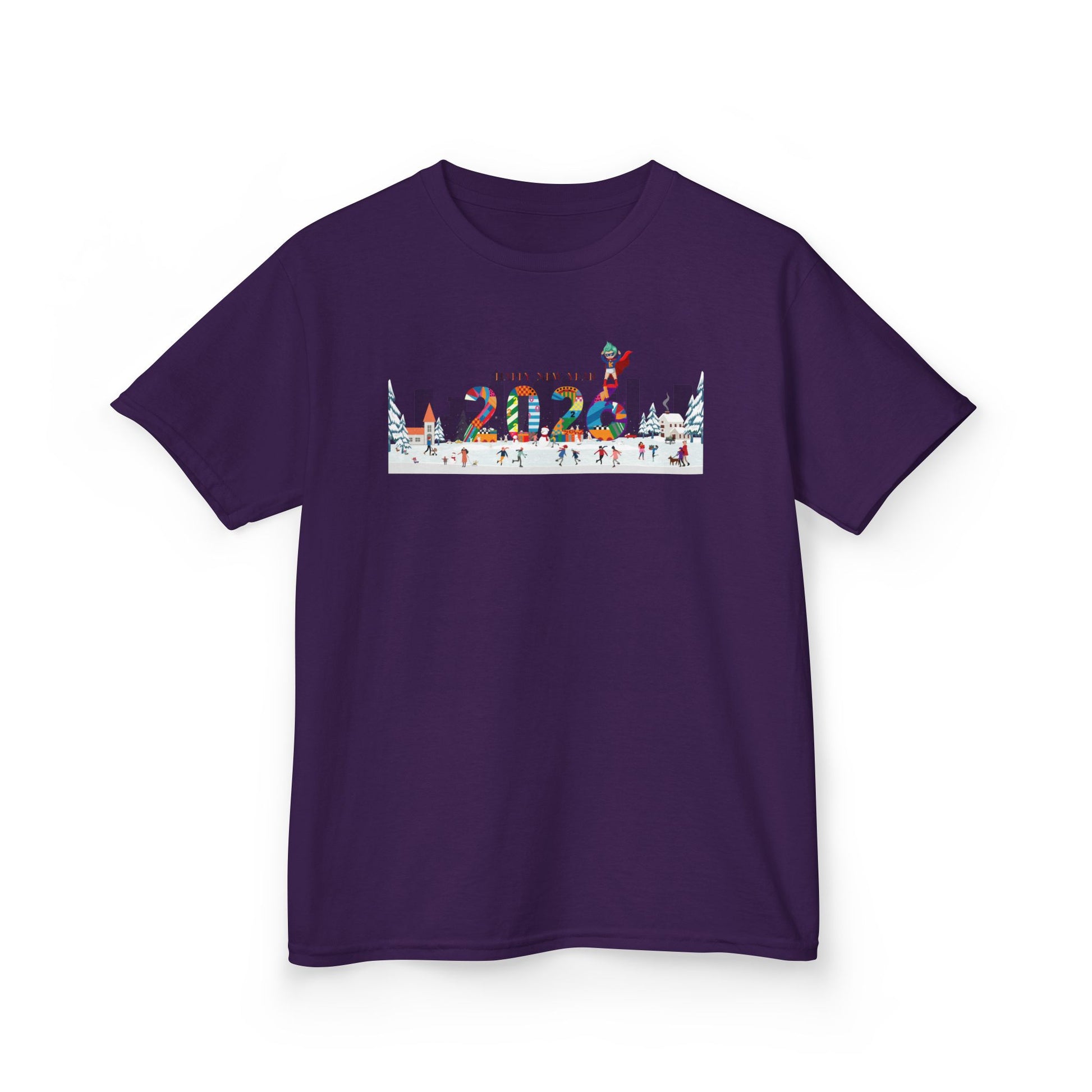 Kids Heavy Cotton™ Tee - Happy 2026 - [[{"value":"Wonderwear Kid"}]]