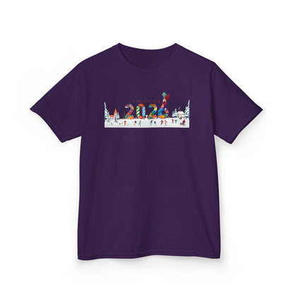Kids Heavy Cotton™ Tee - Happy 2026 - [[{"value":"Wonderwear Kid"}]]