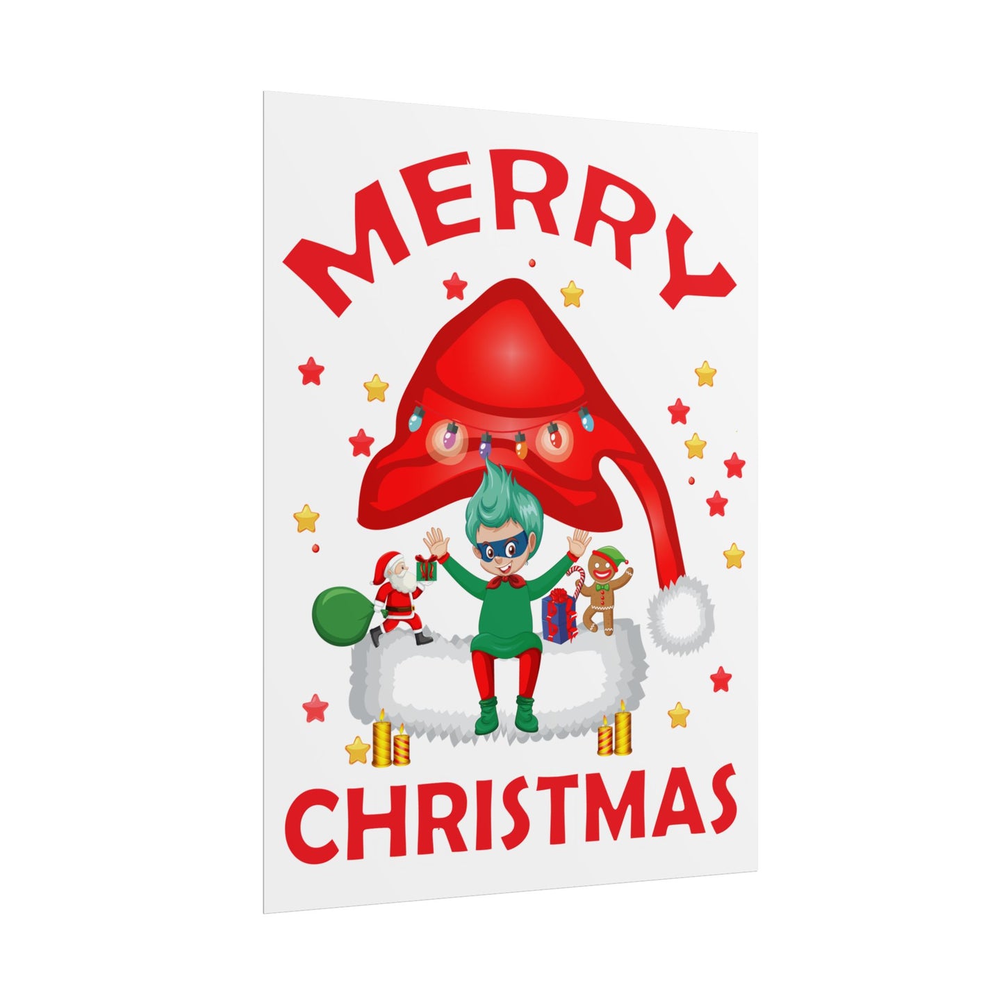 Rolled Posters - Merry christmas - [[{"value":"Wonderwear Kid"}]]
