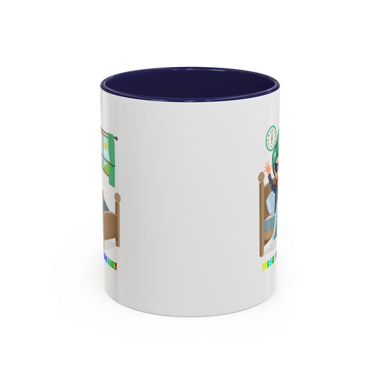 Accent Coffee Mug - Super kiddo teaches us to wake up early - [[{"value":"Wonderwear Kid"}]]