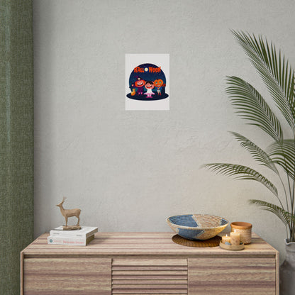 Rolled Posters - Super kiddo wearing pumpkin - [[{"value":"Wonderwear Kid"}]]