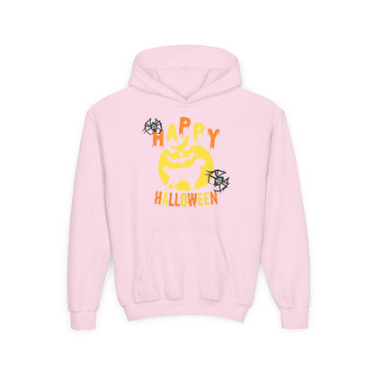 Youth Heavy Blend Hooded Sweatshirt - Happy holloween Printify